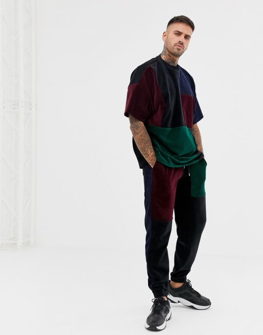 ASOS DESIGN - Ensemble oversize motif patchwork - Multicolore