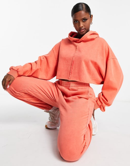 ASOS DESIGN - Ensemble - Rouge délavé - RED