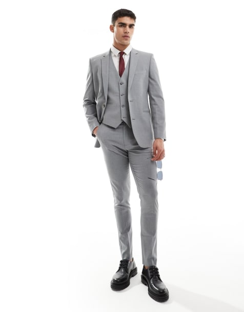 ASOS DESIGN gray skinny suit - view 1