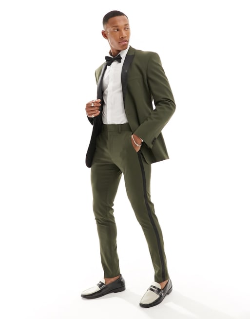 ASOS DESIGN - Grøn skinny-smoking
