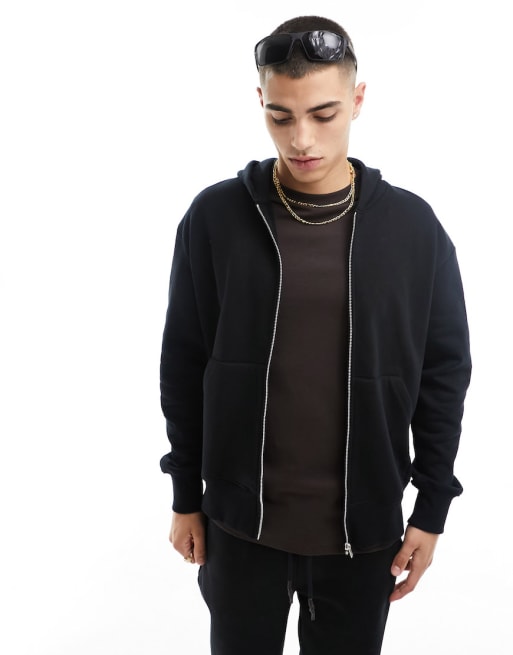 Asos black hotsell hoodie mens