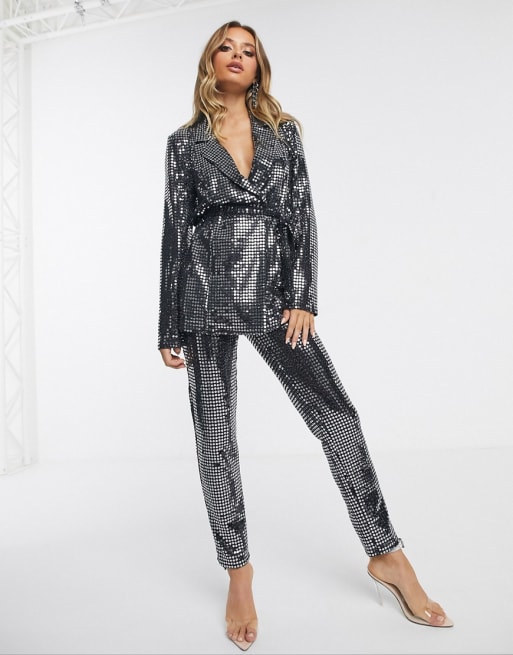 Sequin hot sale suit asos