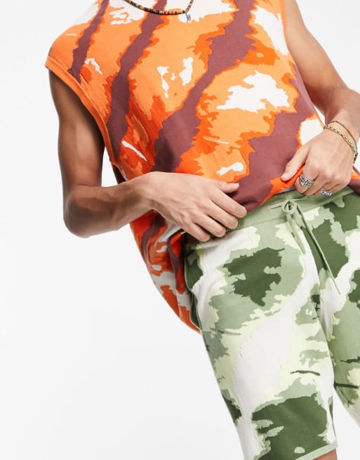 ASOS DESIGN knit tie dye effect set