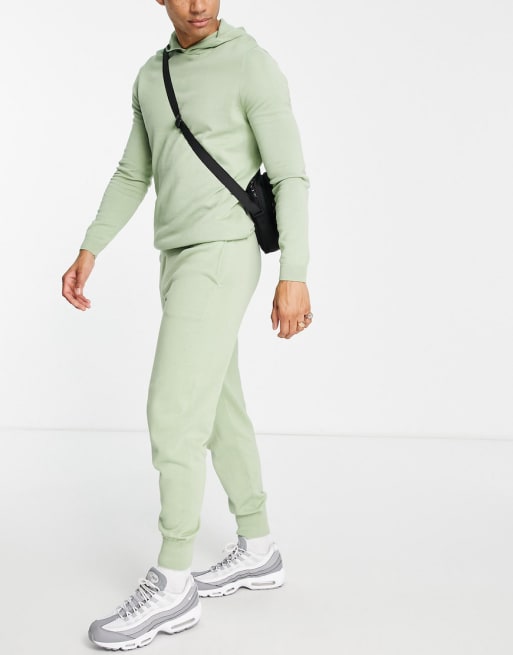 ASOS DESIGN knitted coord in sage green ASOS