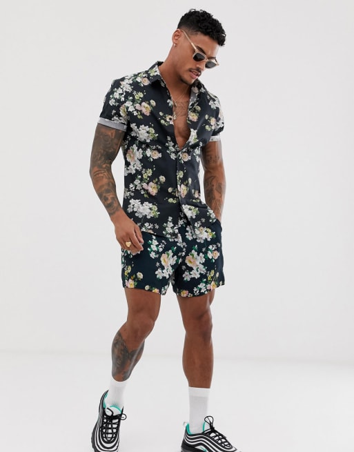 ASOS DESIGN – Kombiteil mit Blumenmuster