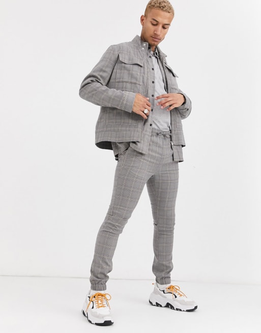 ASOS DESIGN, komplet w kratę 