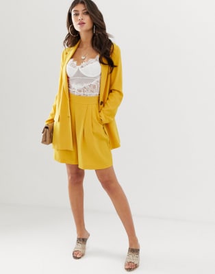 ASOS DESIGN - Kostuum in felle mosterdkleur