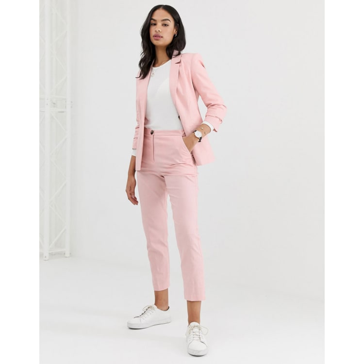 Pale pink suit womens sale