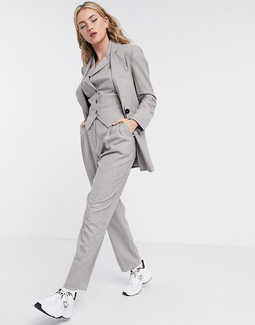 ASOS DESIGN mansy 3 piece suit in taupe texture