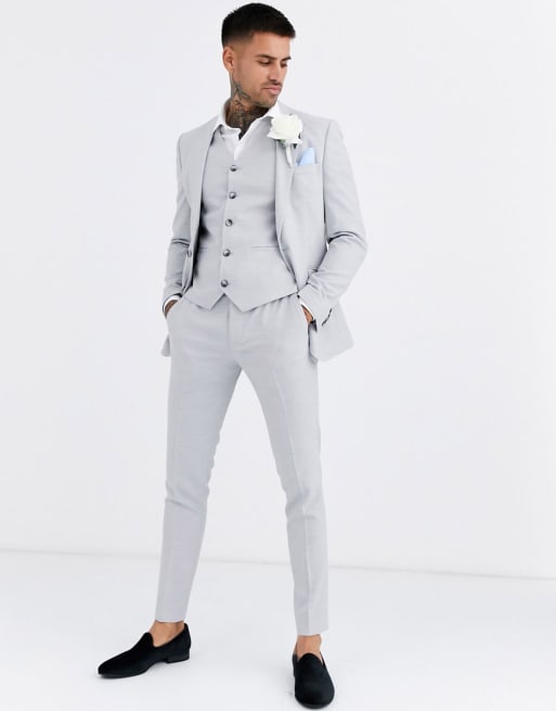 Costume gris best sale pour homme mariage