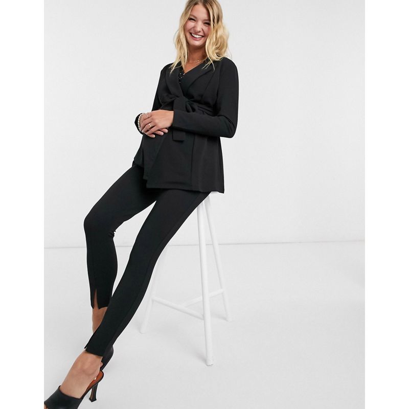 Donna Blazer DESIGN Maternity - Abito in jersey a portafoglio nero