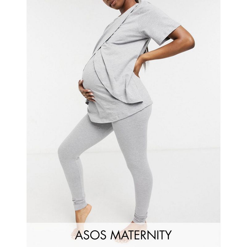 DESIGN Maternity - Mix & Match - Completo in jersey grigio mélange