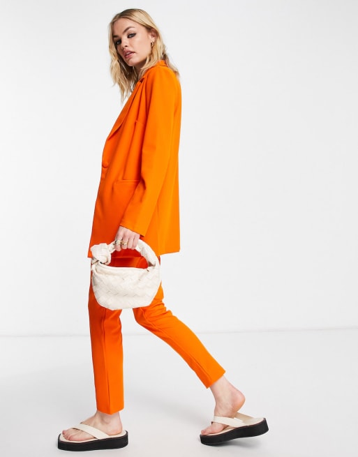 ASOS DESIGN Mix and Match jersey suit in orange