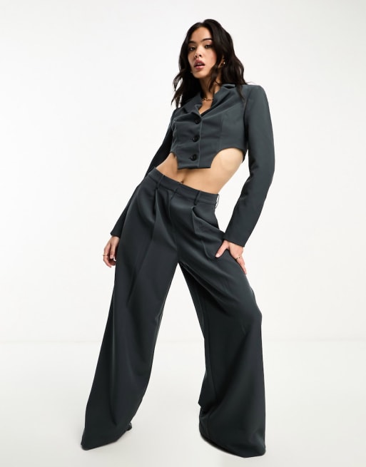 ASOS DESIGN – Mix and Match – Set in Anthrazit