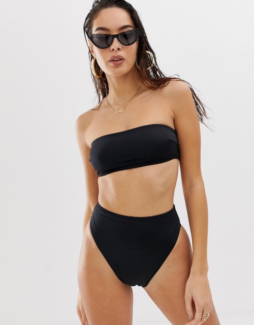 Bandeau bikini online zwart