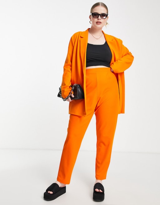 ASOS DESIGN Mix & Match jersey suit in orange