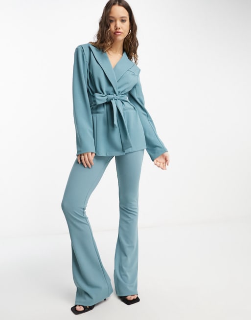 ASOS DESIGN Mix & Match jersey suit in teal ASOS