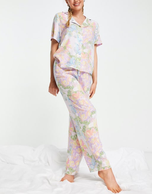 Floral Mix Pj Set, Nightwear & Loungewear