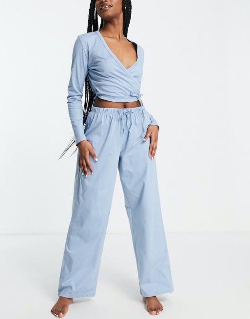 Factory: Cotton Pajama Set With Cropped Pant For Women