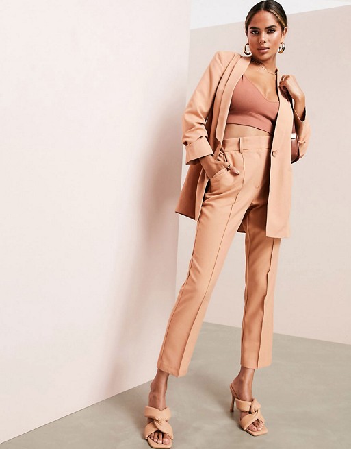 mix & match tailored suit in blush