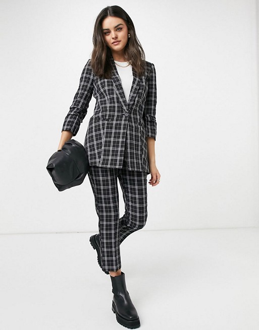 ASOS DESIGN mix & match tailored suit in mono check