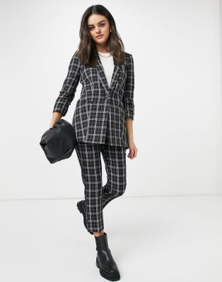 ASOS DESIGN mix & match tailored suit in mono check | ASOS