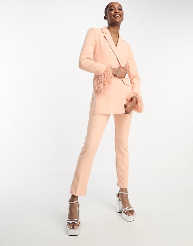 ASOS Tall - ASOS DESIGN Mix & Match Tall suit in apricot