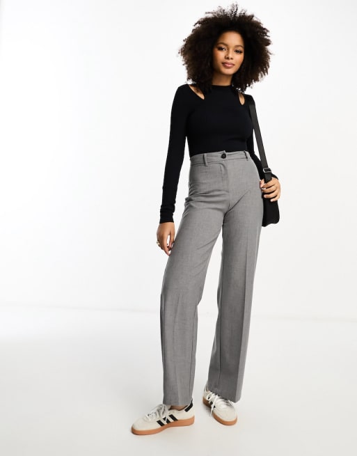 ASOS DESIGN – Nahtlose, gerippte Leggings in Schwarz