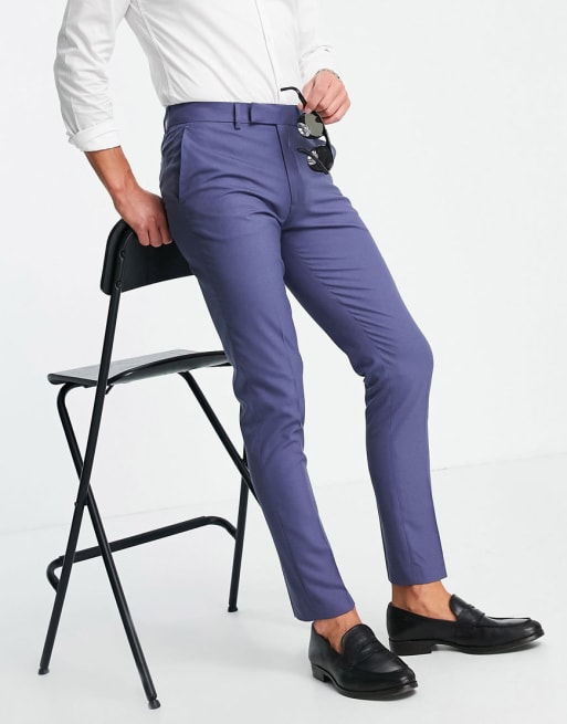 ASOS DESIGN navy skinny suit