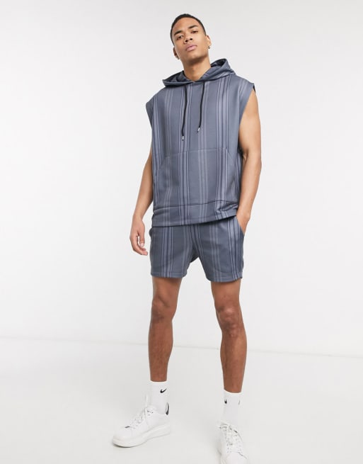 ASOS DESIGN – Niebieski komplet w paski
