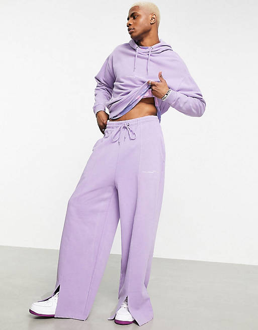 ASOS DESIGN oversized co-ord in washed purple