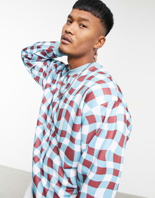 ASOS DESIGN oversized set with all over check print