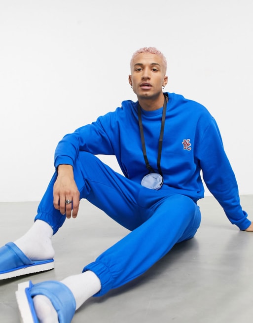 Blue tracksuit shop