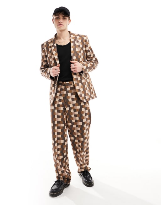 ASOS DESIGN - Pak met pixelprint in groen