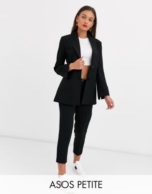 ASOS DESIGN Petite pop suit in black | ASOS