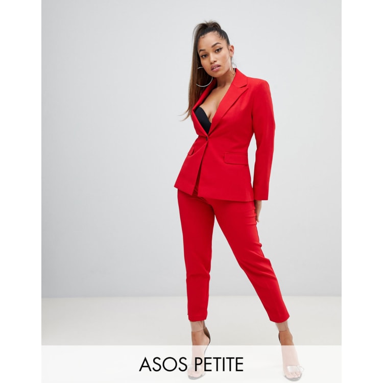 Red pantsuit hot sale for women