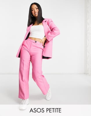 ASOS DESIGN Petite slim dad suit in perfect pink