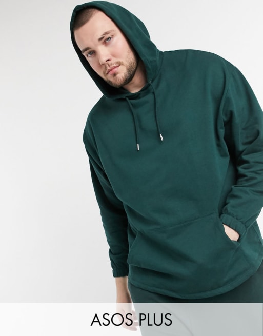 ASOS DESIGN Plus – Grüner Oversize-Trainingsanzug, Set