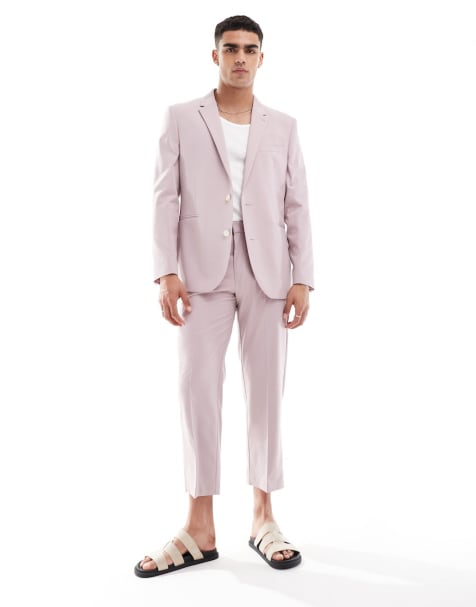 ASOS DESIGN regular fit suit in pink - view 1