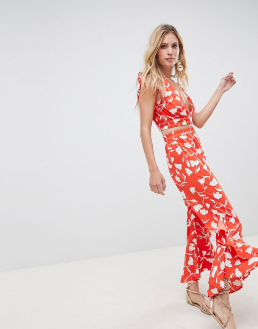 ASOS DESIGN - Senorita - Ensemble de plage à fleurs