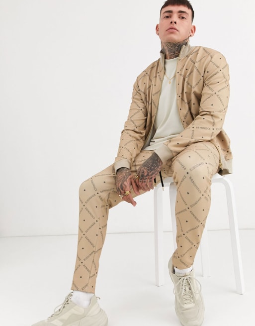ASOS DESIGN – Set in Beige mit Reminisce-Print