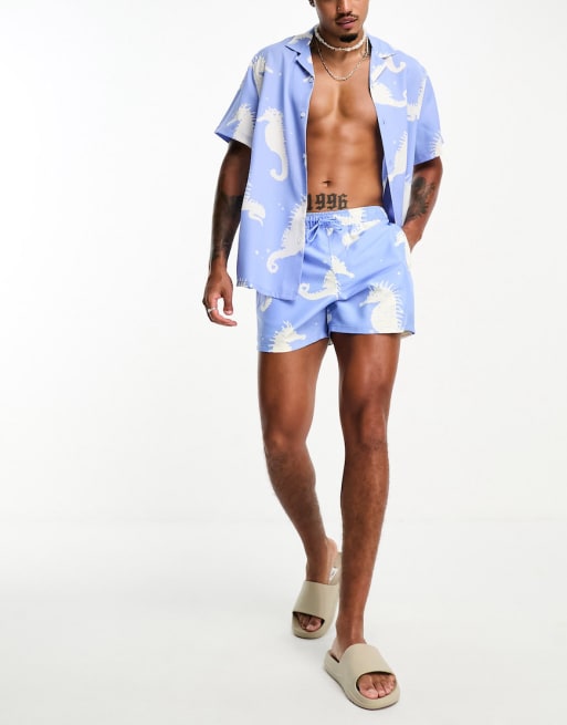 ASOS DESIGN set in seahorse print