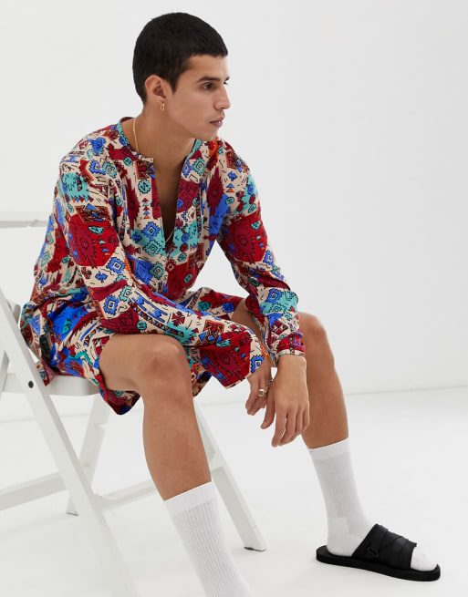 ASOS DESIGN – Set mit Aztekenmuster