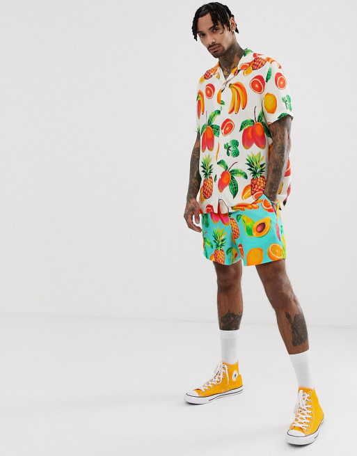 ASOS DESIGN – Set mit Obstmuster