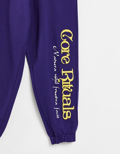 ASOS DESIGN set oversized tracksuit with print embroidery | ASOS