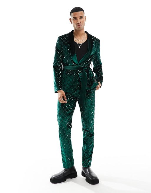 Asos sequin suit on sale