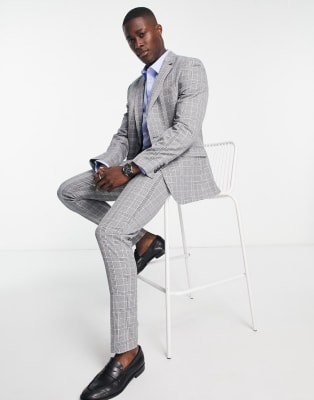 harrogate light gray suit