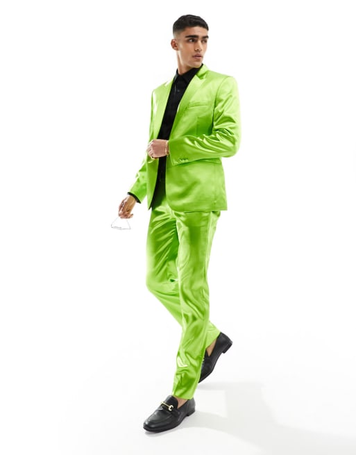 The Green Gauchos | Lime Green Suit Pants