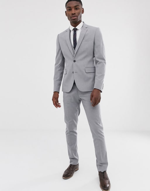 ASOS DESIGN skinny suit in mid gray | ASOS