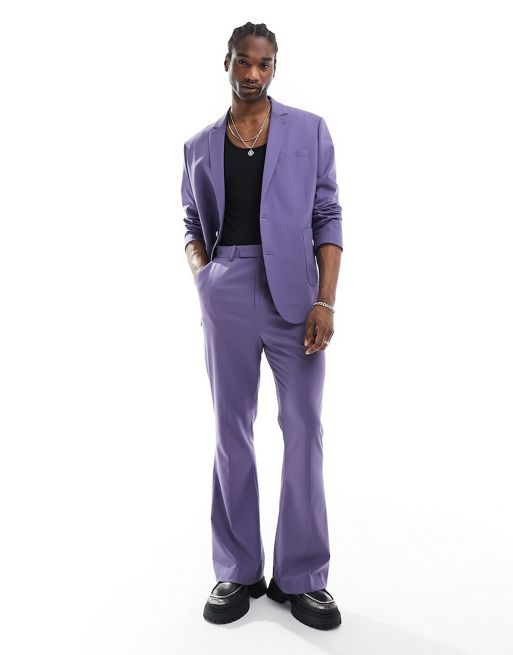FhyzicsShops DESIGN skinny suit in purple
